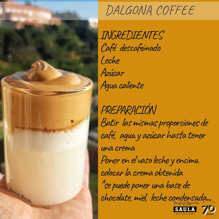 Receta para hacer un café dalgona | Blog Café Saula