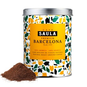 Saula Premium Granos de café originales - Mezcla de espresso 100% arábica  (2 x 17.6 onzas)